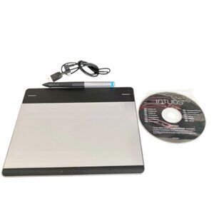 Wacom Intuos Pen Small CTL-480 Graphics Drawing Tablet Pen Cable Complete TESTED